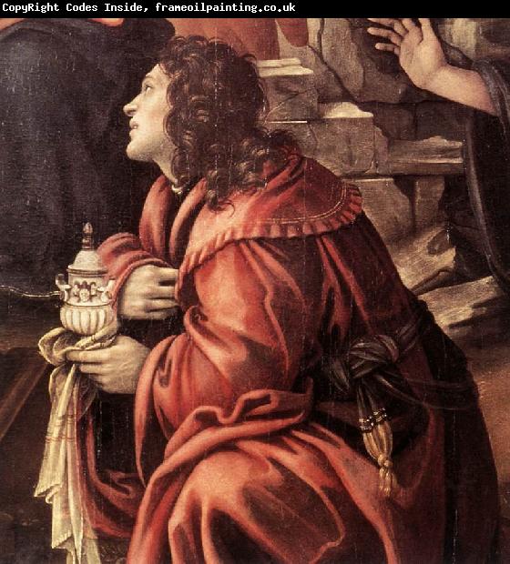 LIPPI, Filippino Adoration of the Magi (detail) sg